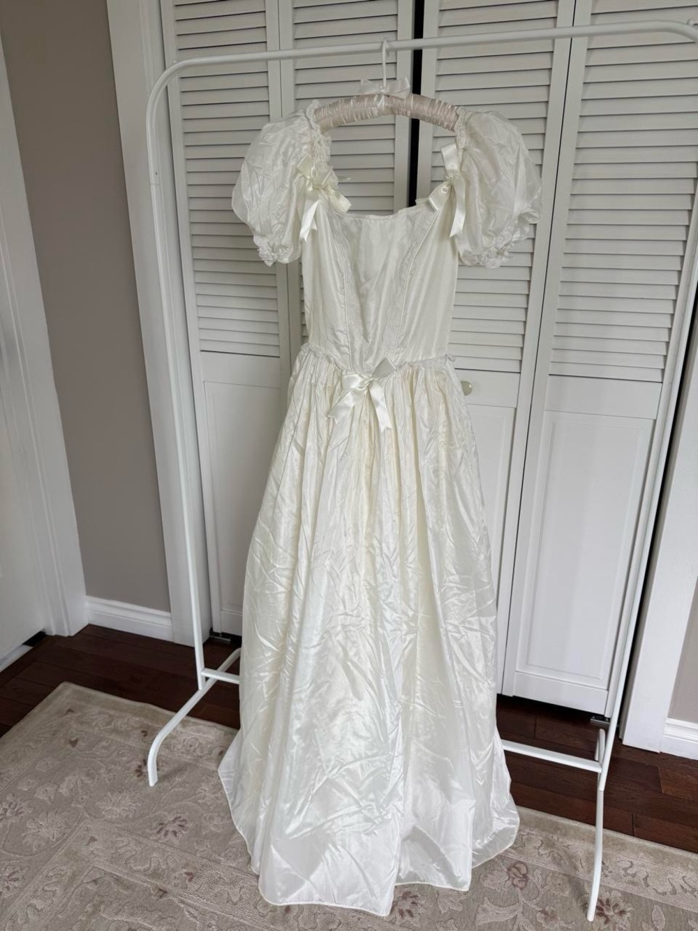 Joyce London vintage coquette white ribbon dress